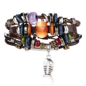 Multi Layer Leather Bracelet