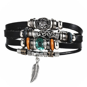 Multi Layer Leather Bracelet