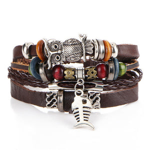 Multi Layer Leather Bracelet