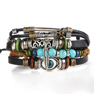 Multi Layer Leather Bracelet