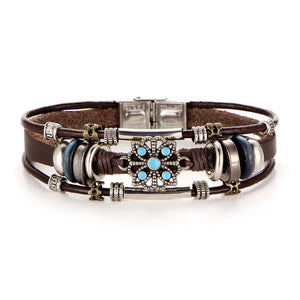 Multi Layer Leather Bracelet