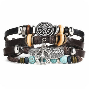 Multi Layer Leather Bracelet